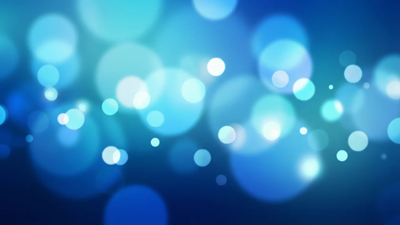 ボケ光の抽象背景（ブルー） デスクトップPC壁紙、背景画像