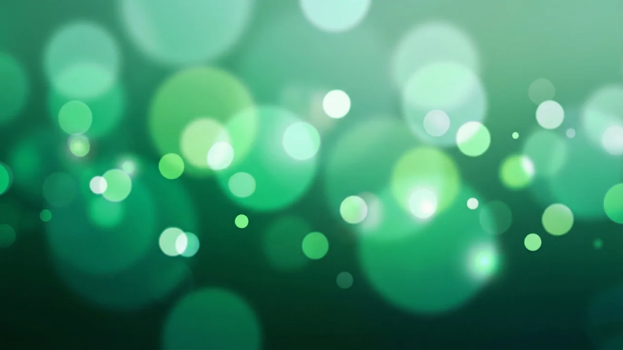 ボケ光の抽象背景（グリーン） デスクトップPC壁紙、背景画像