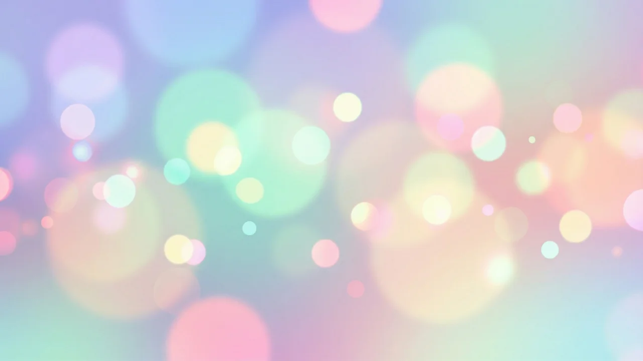 ボケ光の抽象背景（パステルカラフル） 3 デスクトップPC壁紙、背景画像