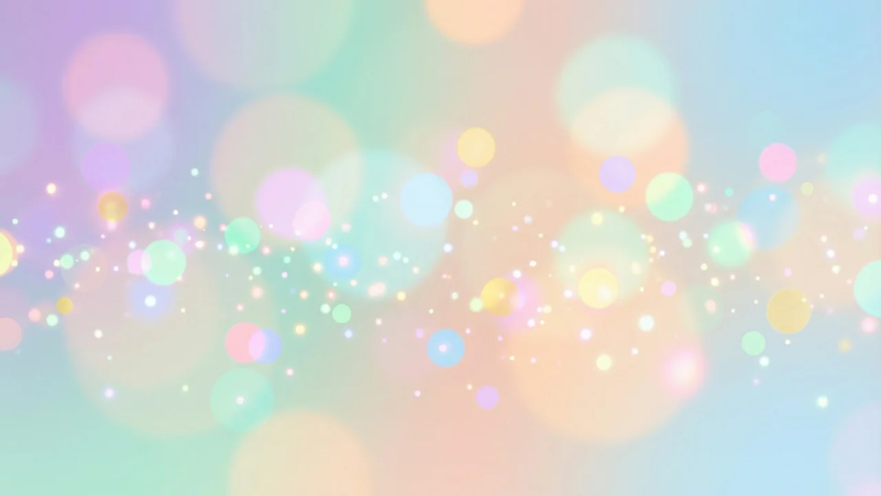 ボケ光の抽象背景（パステルカラフル） デスクトップPC壁紙、背景画像