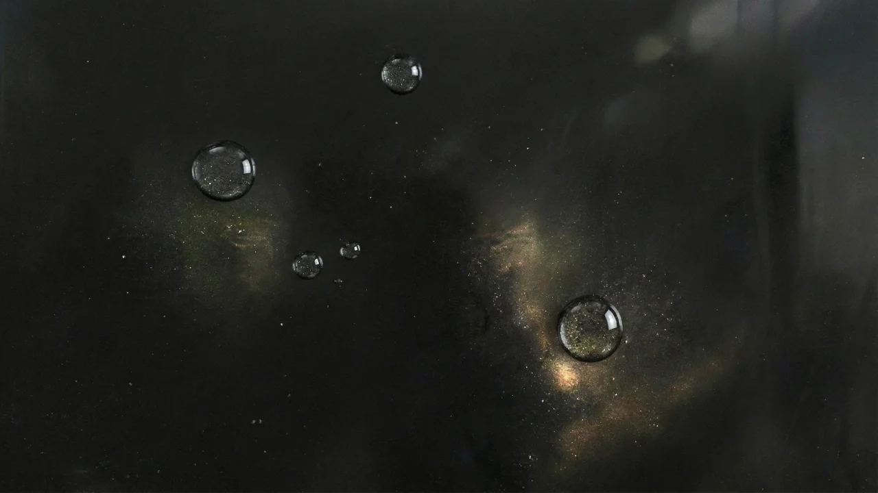 黒大理石テクスチャ（水滴あり） デスクトップPC壁紙、背景画像