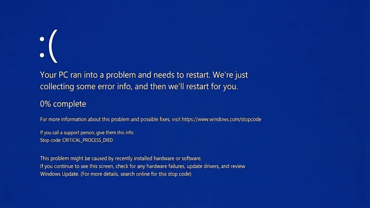 ブルースクリーンエラー画面 デスクトップPC壁紙、背景画像