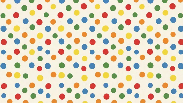 カラフルな水玉模様