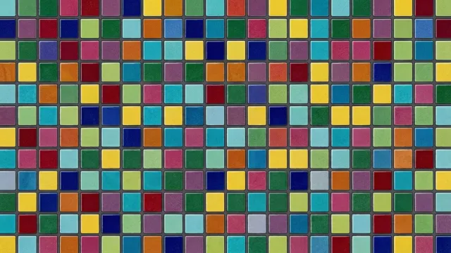 タイル柄（カラフル）