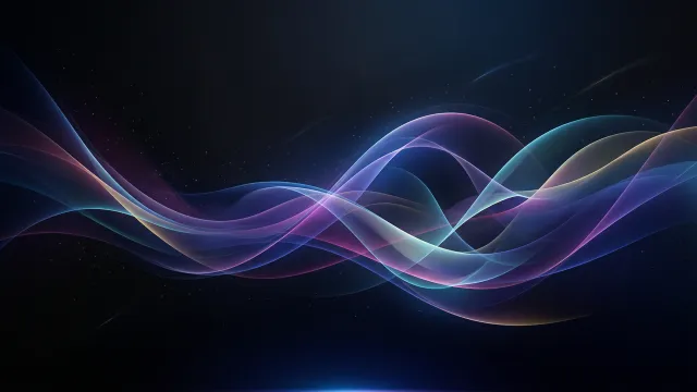 Windowsのデスクトップ壁紙でありそうなダークな波形 4