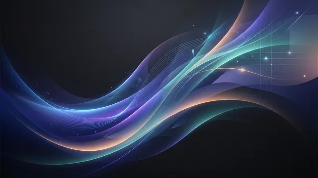 Windowsのデスクトップ壁紙でありそうなダークな波形 5