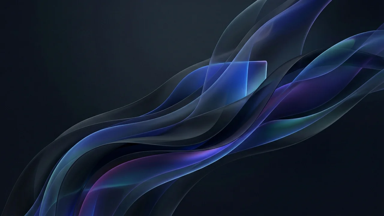 Windowsのデスクトップ壁紙でありそうなダークな波形 8 デスクトップPC壁紙、背景画像