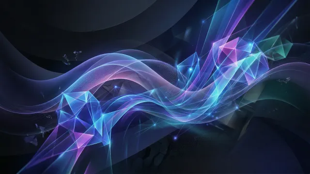 Windowsのデスクトップ壁紙でありそうなダークな波形