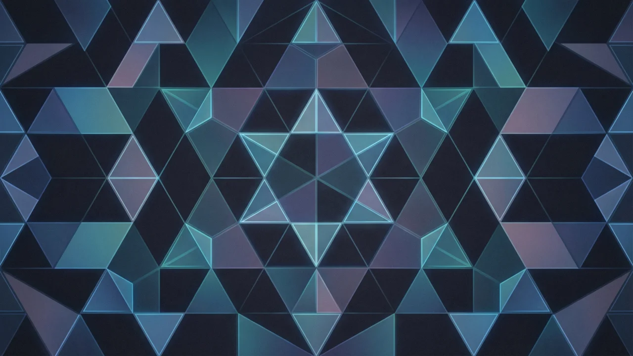 幾何学模様（ダークブルー） デスクトップPC壁紙、背景画像