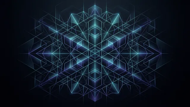 幾何学模様（立体ライン構造）