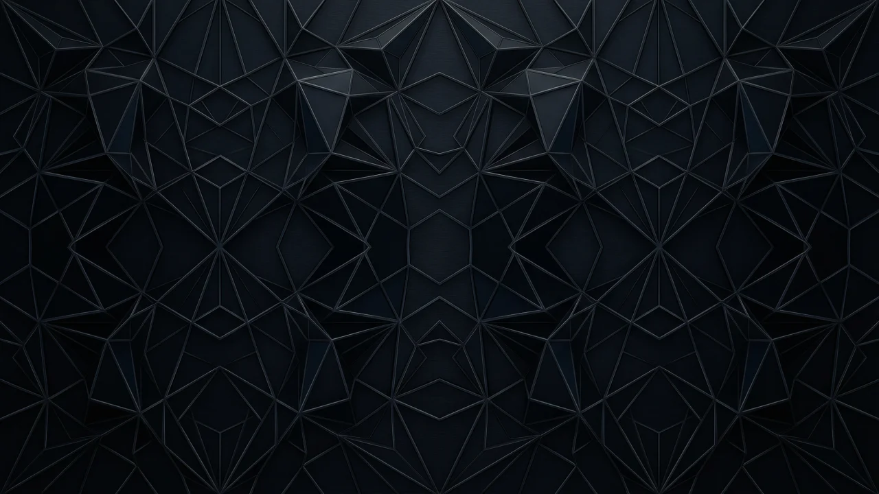 幾何学模様（ダークエンボスポリゴン） デスクトップPC壁紙、背景画像