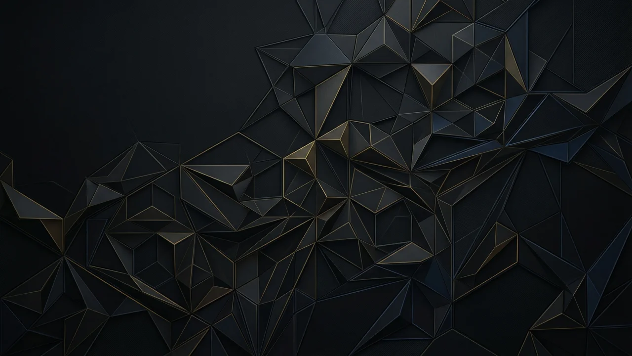 幾何学模様（ダークポリゴンレリーフ） デスクトップPC壁紙、背景画像