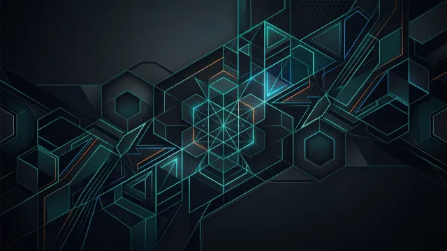 幾何学模様（六角形テックパターン）