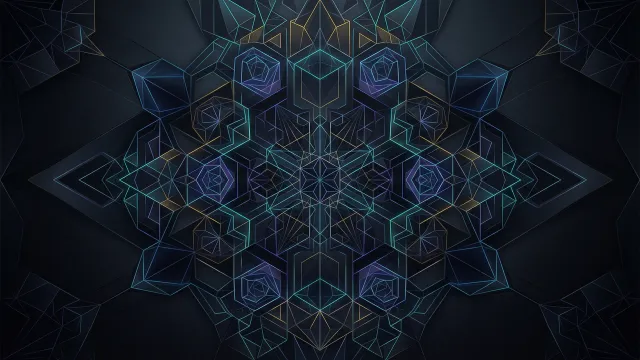 幾何学模様（ライン構成、シンメトリー）