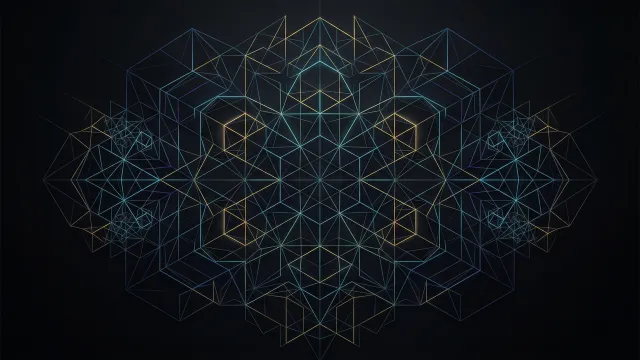 幾何学模様（ネオンラインシンメトリー）