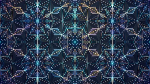 幾何学模様（ネオン、スターシンメトリー）