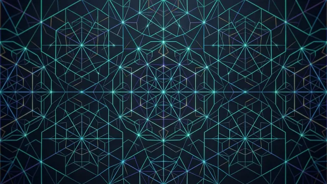 幾何学模様（ネオンシンメトリーネットワーク）