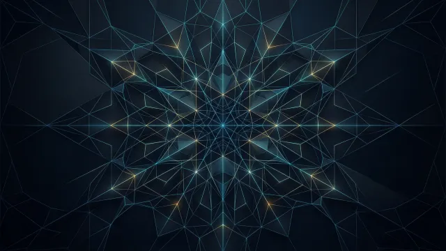 幾何学模様（放射状ライン、シンメトリー）