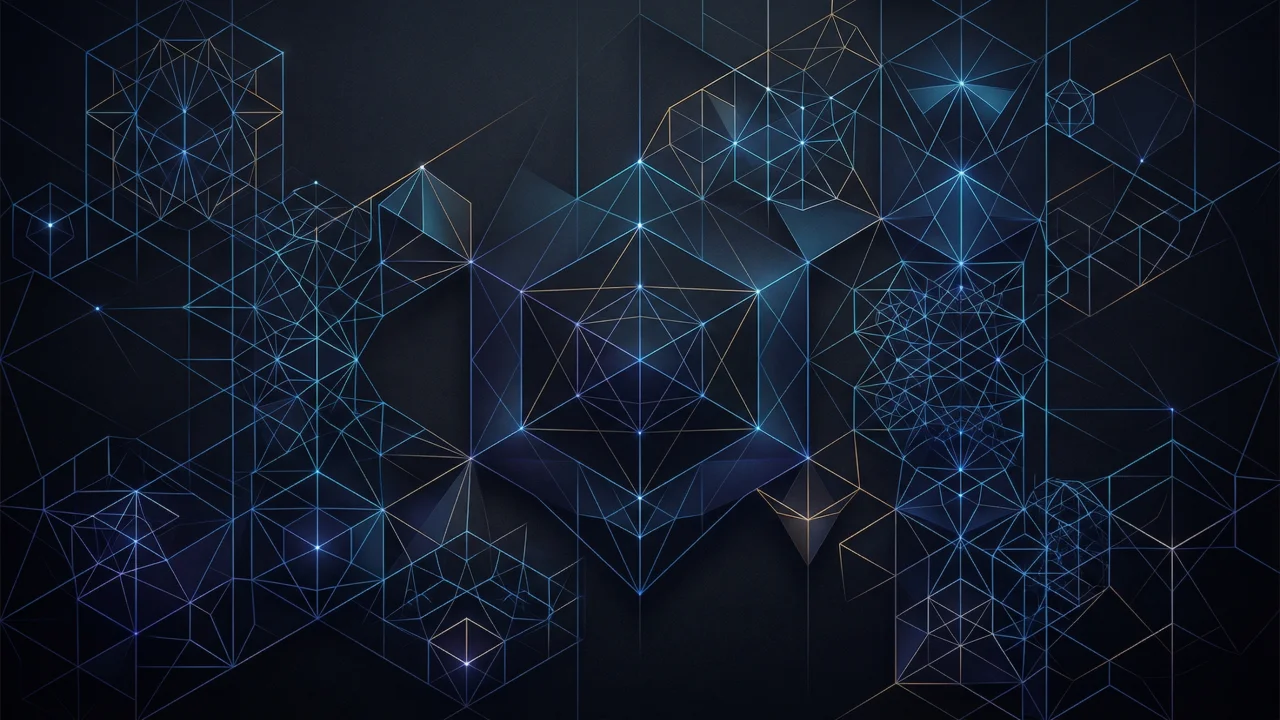 幾何学模様（ワイヤーフレーム、ネットワーク構造） デスクトップPC壁紙、背景画像