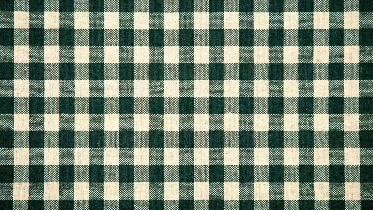 ギンガムチェック柄（グリーン） デスクトップPC壁紙、背景画像