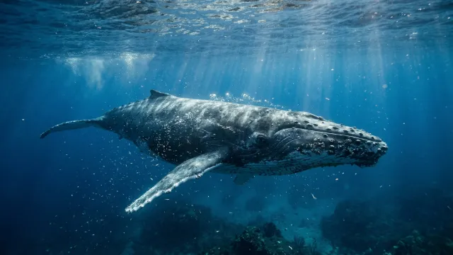 海中のザトウクジラ 3