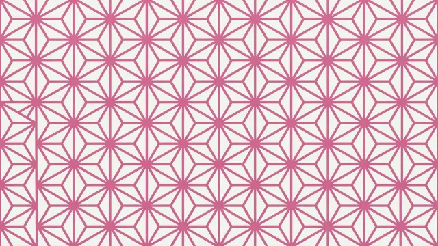 麻の葉文様（ピンク）