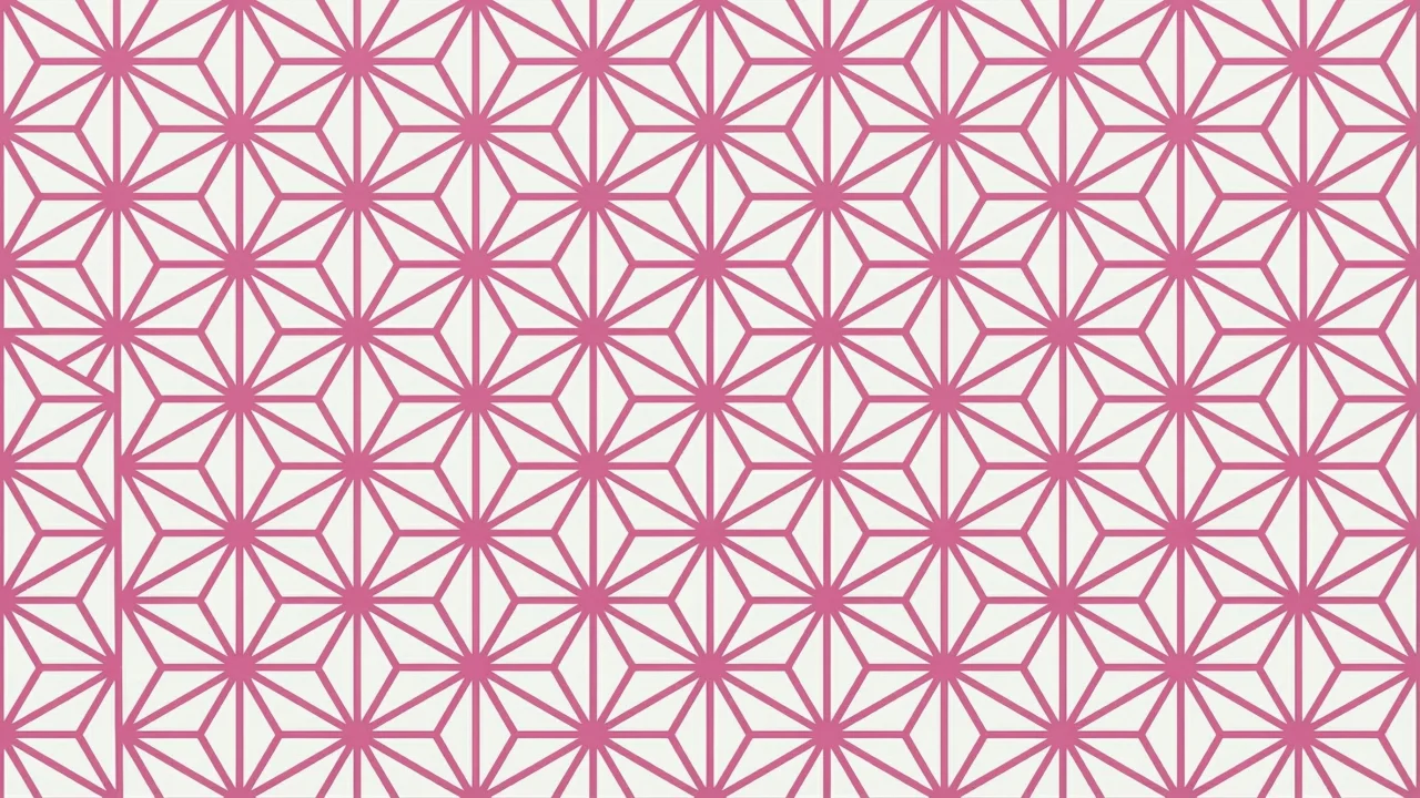 麻の葉文様（ピンク） デスクトップPC壁紙、背景画像