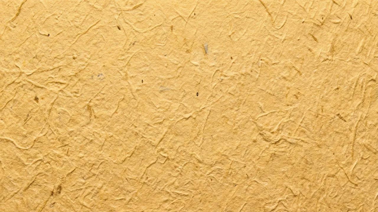 和紙テクスチャ（無地・ゴールデンイエロー） デスクトップPC壁紙、背景画像
