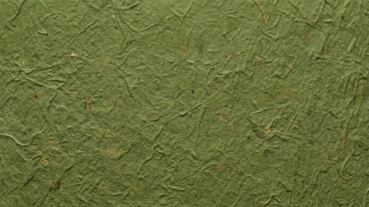 和紙テクスチャ（無地・オリーブグリーン） デスクトップPC壁紙、背景画像