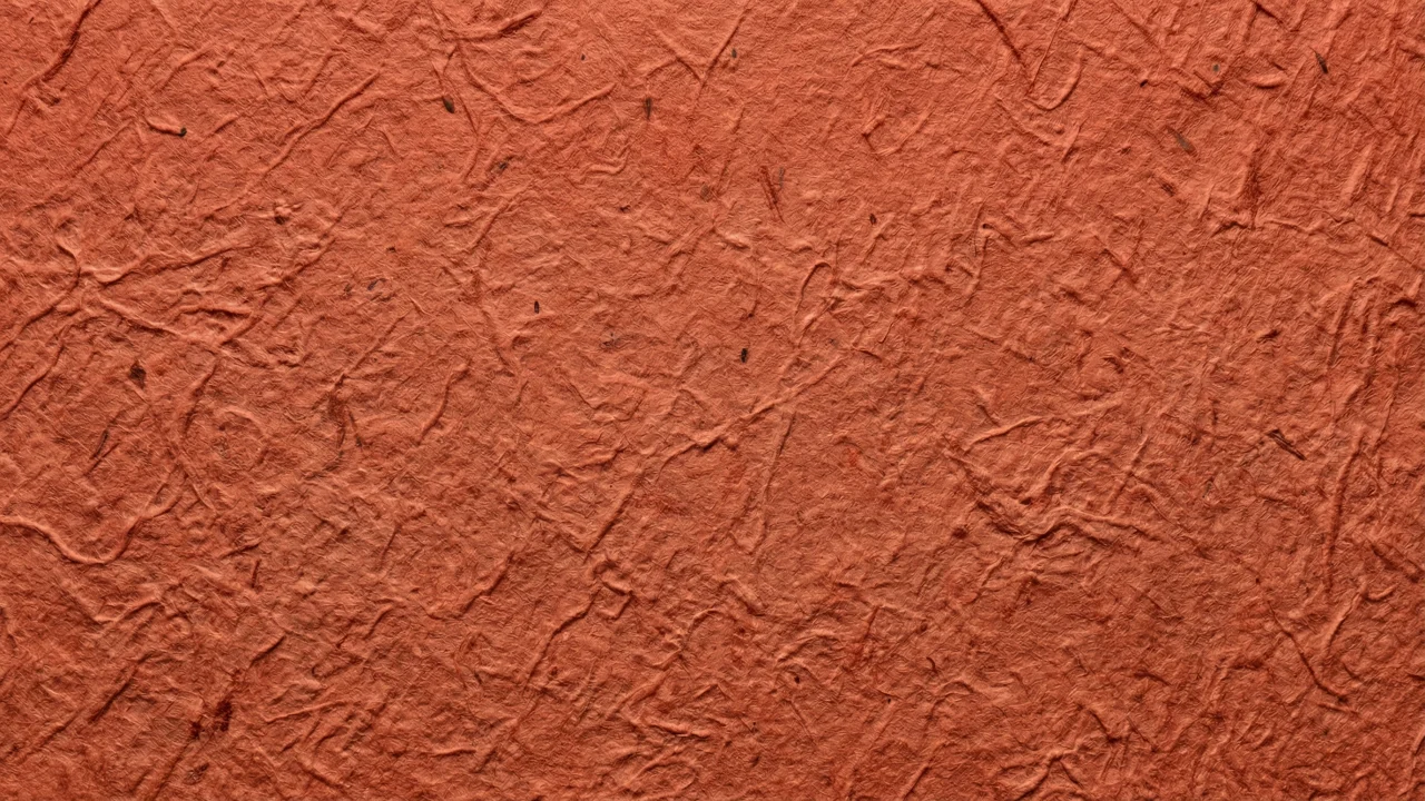 和紙テクスチャ（無地・テラコッタオレンジ） デスクトップPC壁紙、背景画像