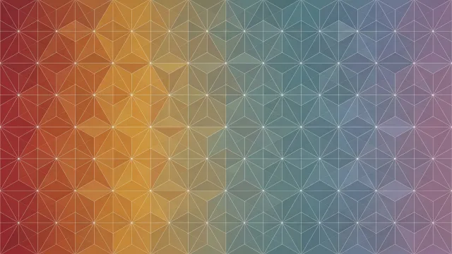 幾何学模様（和風柄、レインボーグラデーション） 2