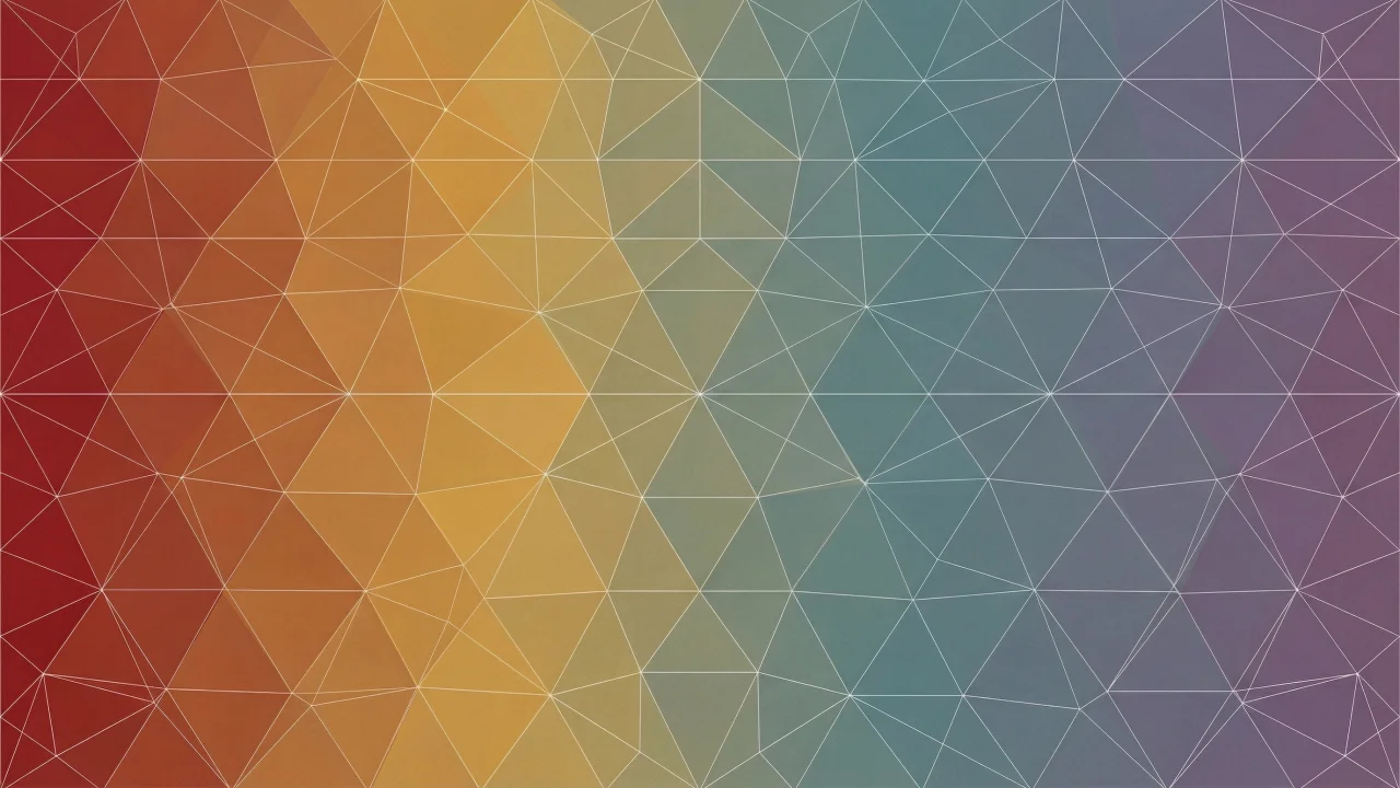 幾何学模様（和風柄、レインボーグラデーション） 3 デスクトップPC壁紙、背景画像