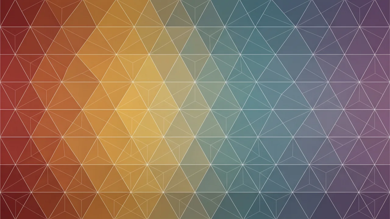 幾何学模様（和風柄、レインボーグラデーション） デスクトップPC壁紙、背景画像