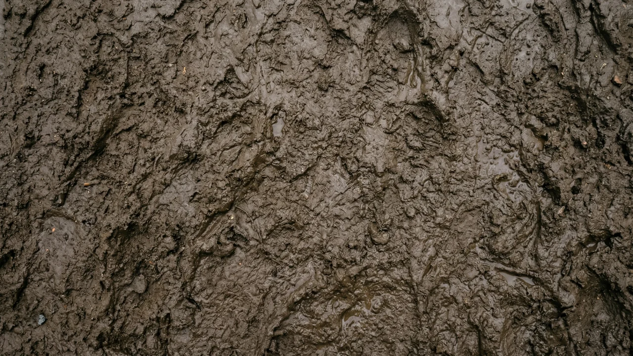泥（ぬかるみ）テクスチャ（無地・トップダウン） 2 デスクトップPC壁紙、背景画像