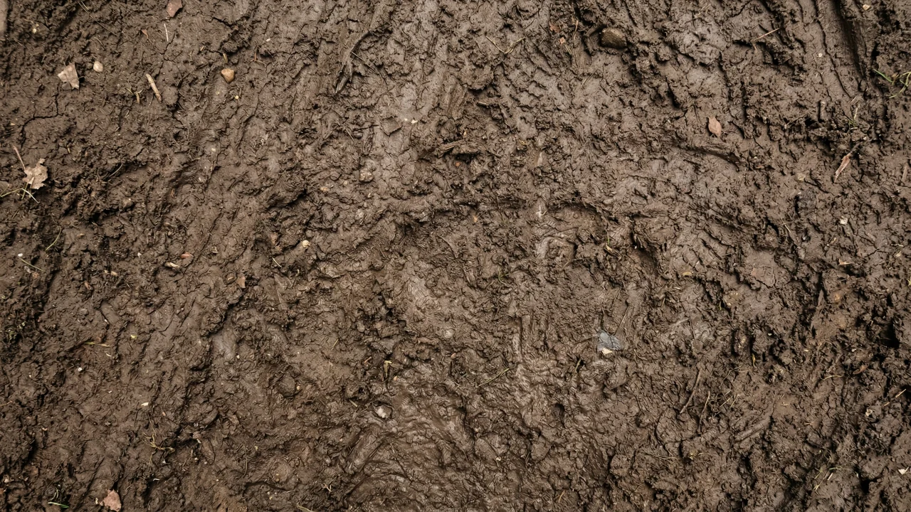 泥（ぬかるみ）テクスチャ（無地・トップダウン） 4 デスクトップPC壁紙、背景画像