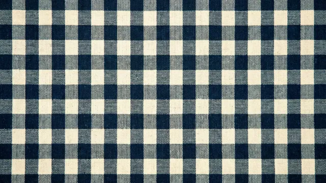 ギンガムチェック柄（ネイビー）