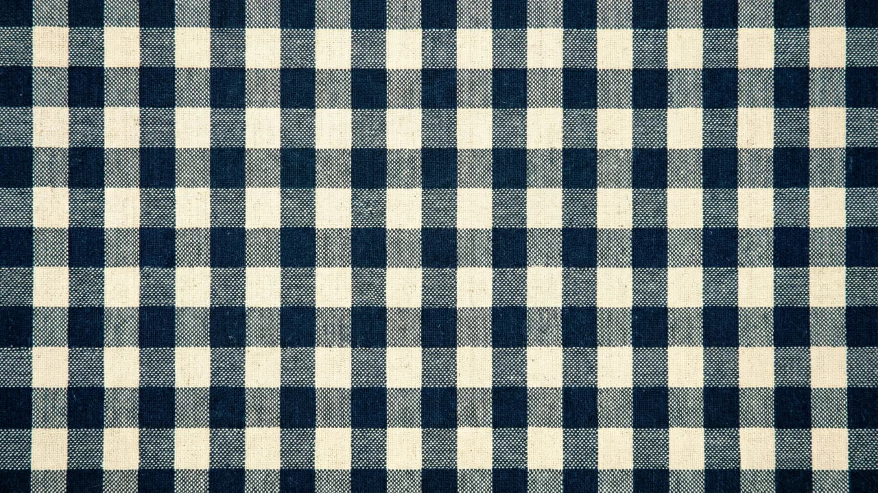 ギンガムチェック柄（ネイビー） デスクトップPC壁紙、背景画像