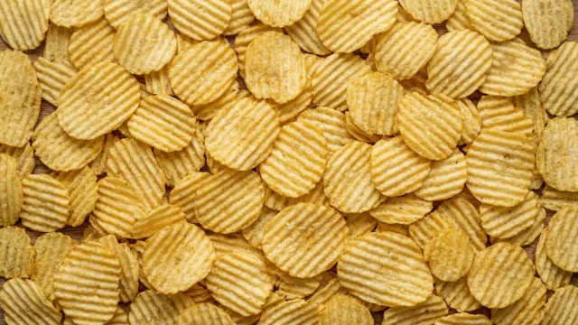 ポテトチップス テクスチャ（リッジカット）