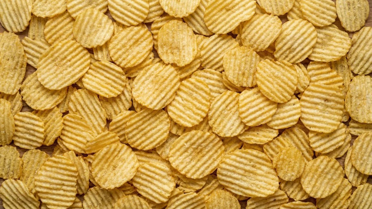 ポテトチップス テクスチャ（リッジカット） デスクトップPC壁紙、背景画像