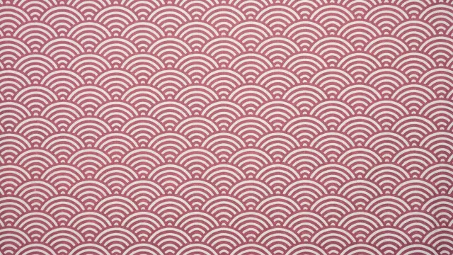 青海波模様（ピンク）