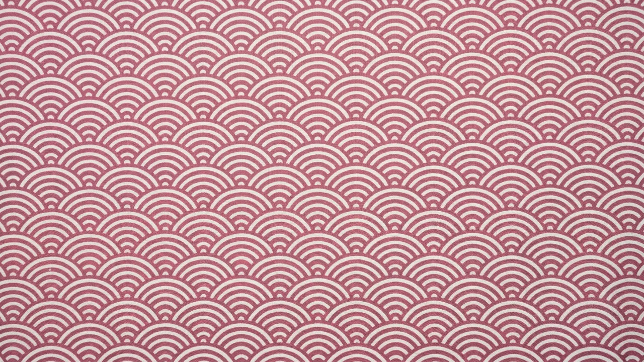青海波模様（ピンク） デスクトップPC壁紙、背景画像