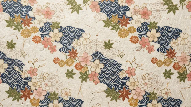 和紙柄（桜・紅葉・青海波）