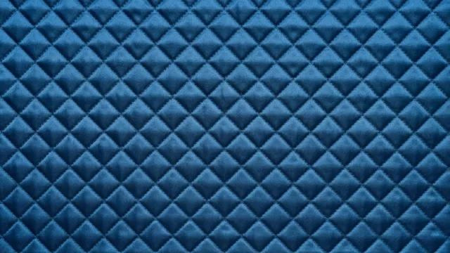 光沢キルティング生地テクスチャ（ペトロールブルー）