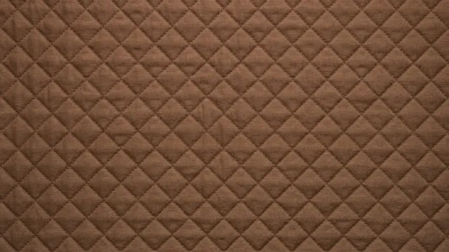 キルティング生地テクスチャ（ブラウン）