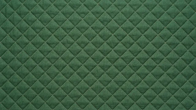 キルティング生地テクスチャ（フォレストグリーン）