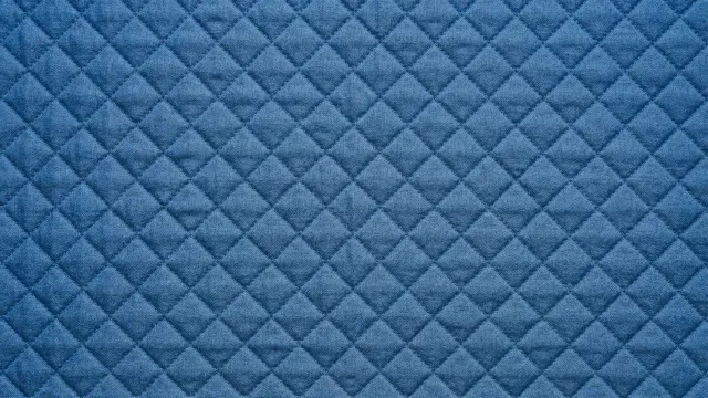キルティング生地テクスチャ（スチールブルー）