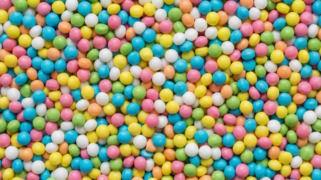 ラムネ菓子 トップダウン（球形・パステルカラー）